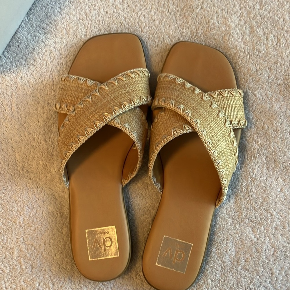 Dolce Vita Miguel raffia crisscross sandals - Picture 5 of 8